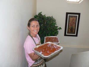preparing lasagna for 260