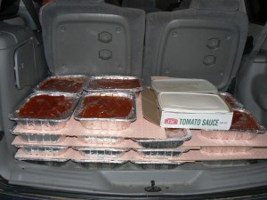preparing lasagna for 260