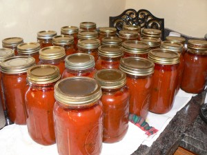 canning 6 gallons of spaghetti sauce