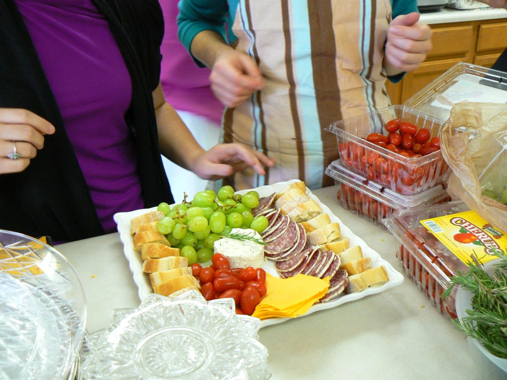 antipasta platter for wedding