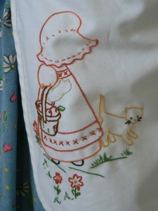 embroidered apron