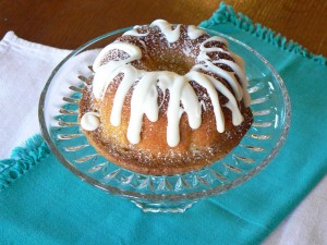 homemade gift of spiced eggnog cake