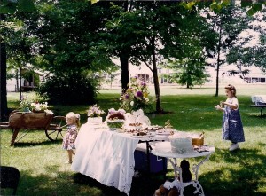 garden party themed baby Shower