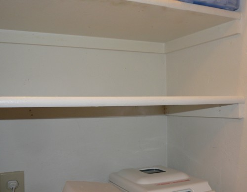 installing a pantry shelf