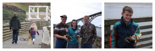 crabbing in newport, oregon