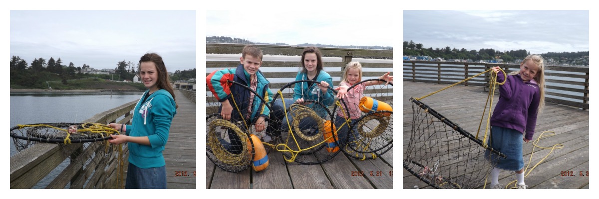 crabbing in newport, oregon