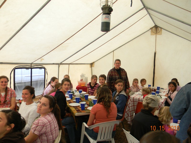 tea at the wall tent parlor