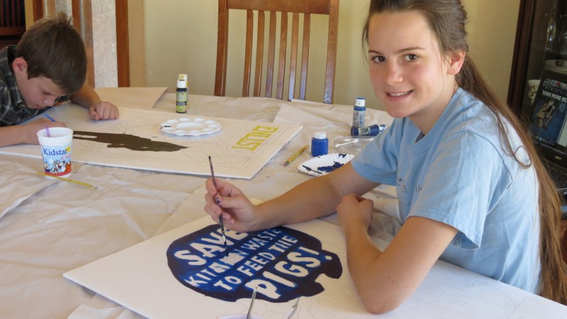 painting wwi war poster