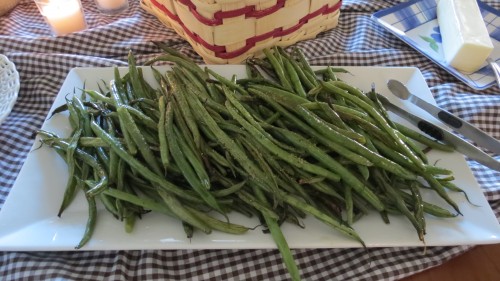 roasted green beans