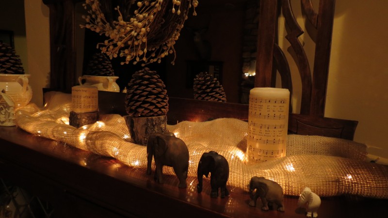 Treasuring the Moments - Christmas vignette