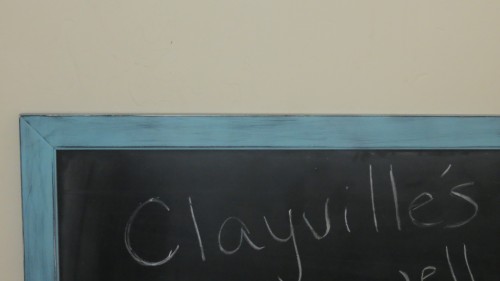 magnetic bulletin board and chalkboard
