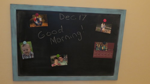 magnetic bulletin board and chalkboard