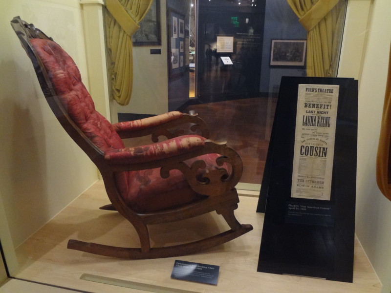 The Henry Ford Museum chair Abraham Lincoln was assasinated in at Ford's theatre