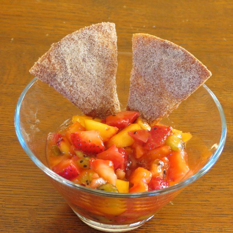 Fruit Salsa with Cinnamon Chips