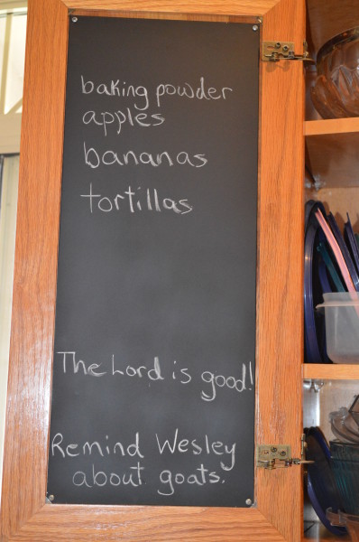 chalkboard menu before and after