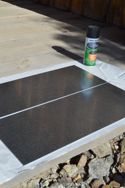 chalkboard project Before and after