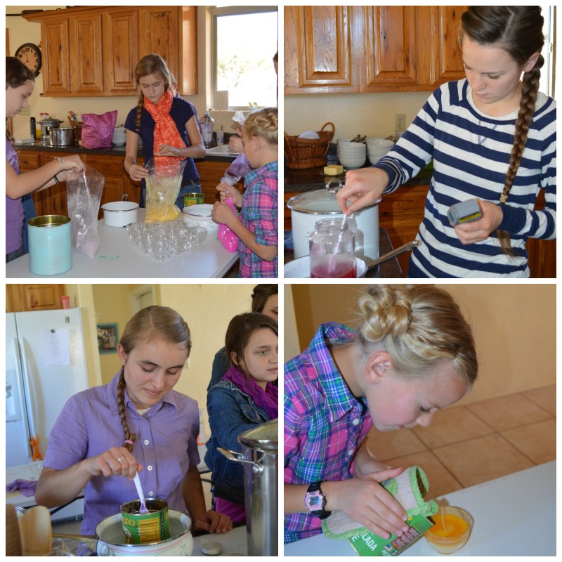 making candles