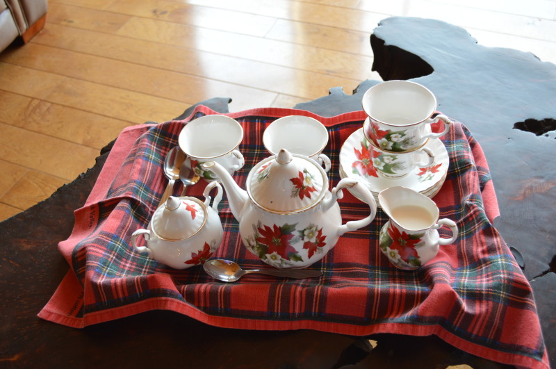 Christmas tea set