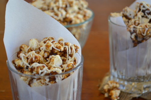pumpkin pie spice popcorn treasuringthemoments.net