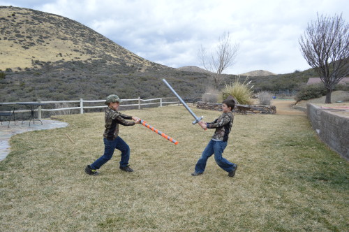 treasuring the moments.net making foam swords