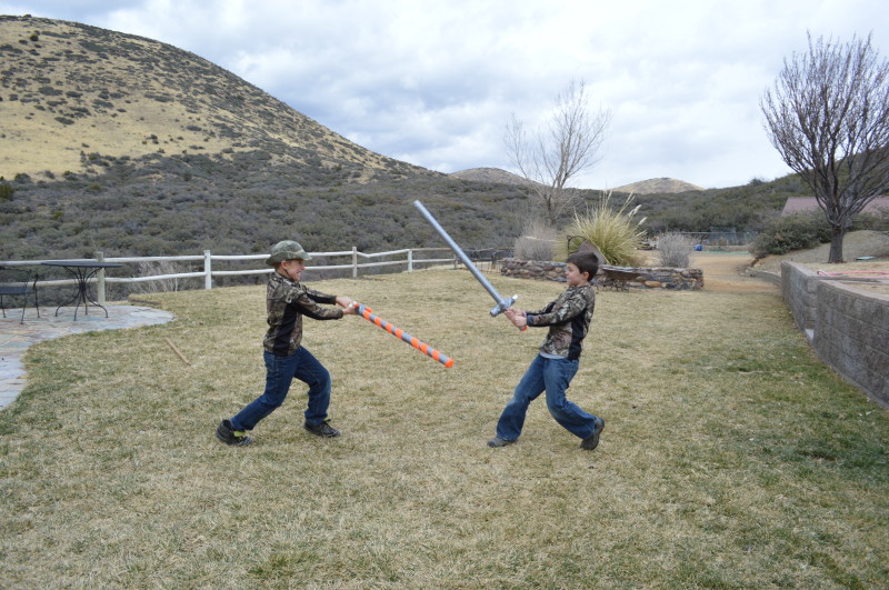 treasuring the moments.net making foam swords