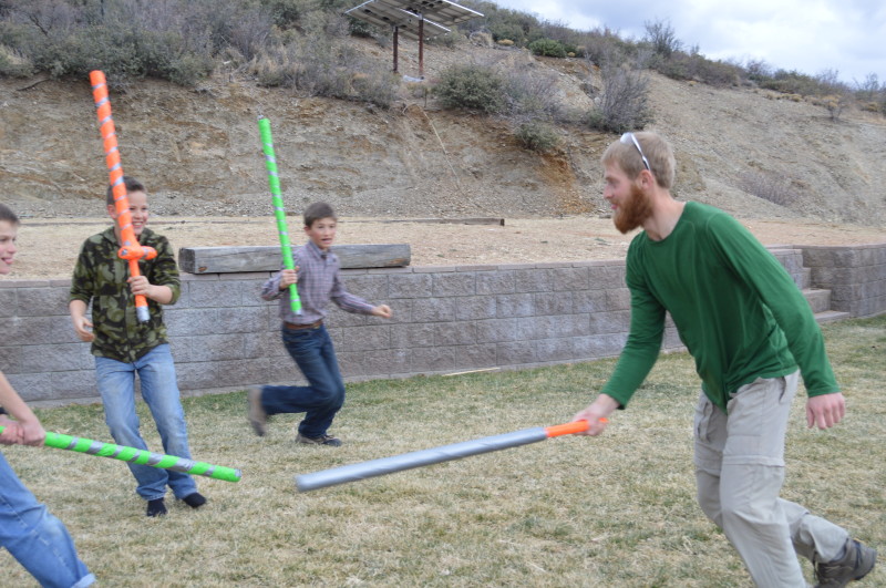 treasuring the moments.net making foam swords