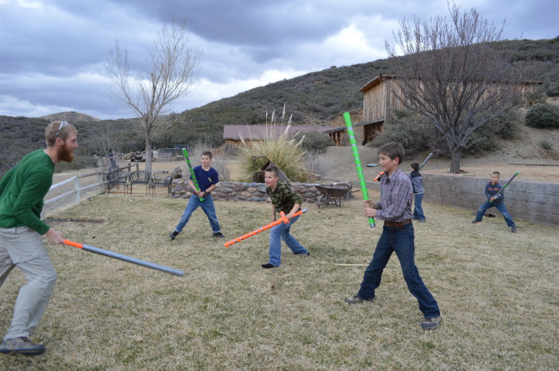 treasuring the moments.net making foam swords
