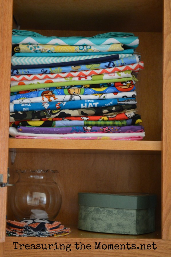 laundry clutter reorganized