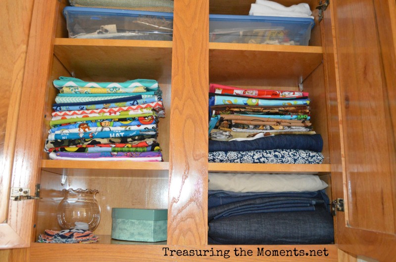 laundry clutter reorganized