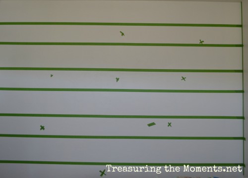treasuring the moments painting horizontal stripes
