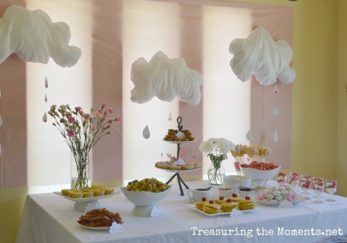 pink showered with love baby shower treasuringthemoments.net