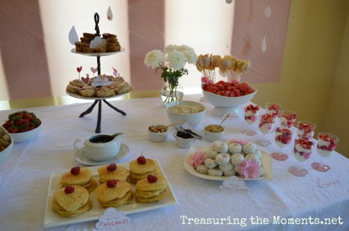 pink showered with love baby shower treasuringthemoments.net