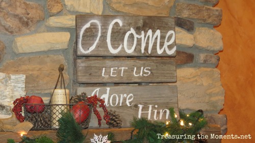 christmas sign o come let us adore him treasuring the moments.net