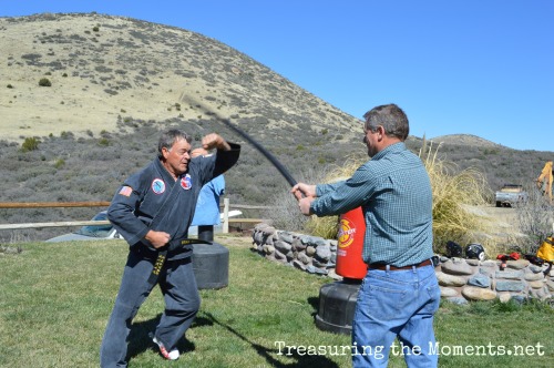 castle keepers learn tae-kwon-do