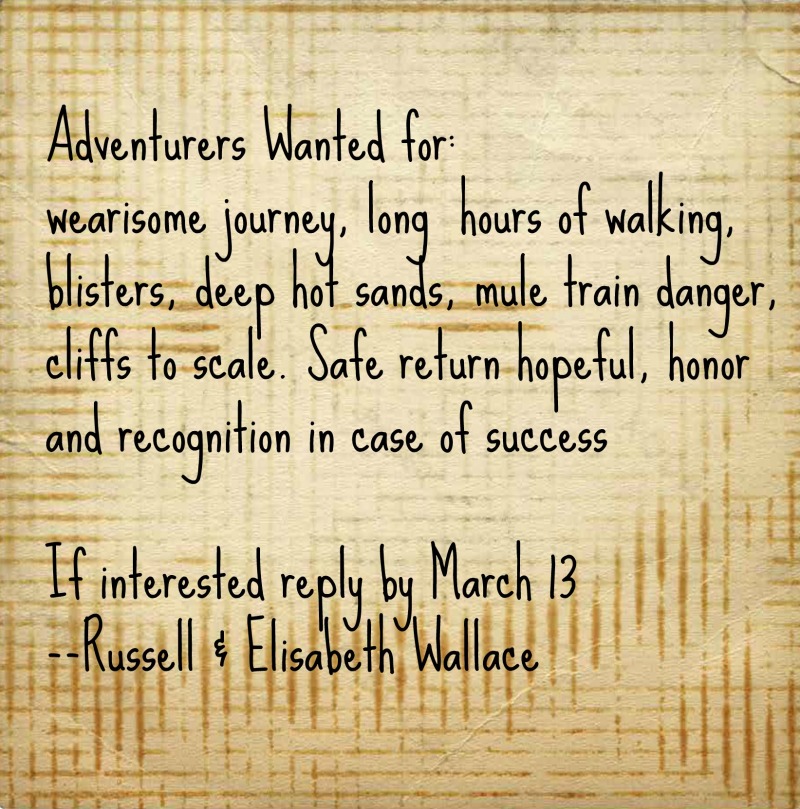 adventurer spoof on shackleton's ad treasuring the moments.net