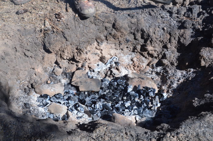 hunting camp deep pit cooking